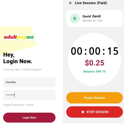 AdultPayMe android APP fast micropayment processor